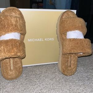 Winnie Faux Shearling Slide Sandals